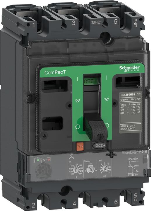 Produktbild Schneider Electric C10R32M025 Kompaktleistungsschalter ComPacT NSX100R mit