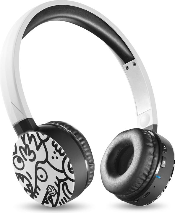 Actual product image Music Sound Music+Sound FANTASY Bluetooth headphones white on-ear Softtouch max.20h running time 1 (No noise cancelling, 16 h, Wireless)