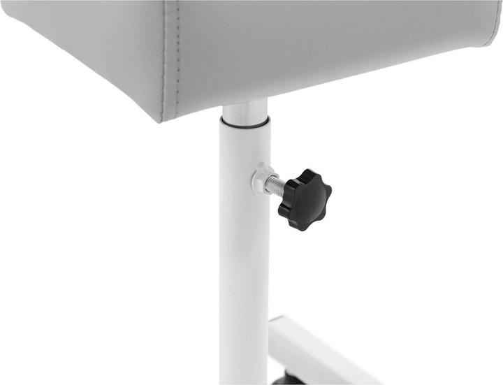 Produktbild Physa Beinstütze Fusspflege Fussstütze Beinauflage Hocker 24 x 22 cm grau bis 80 kg