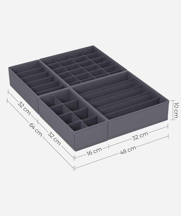 Immagine prodotto Songmics Justin (8 x, 32 x 16 x 10 cm)