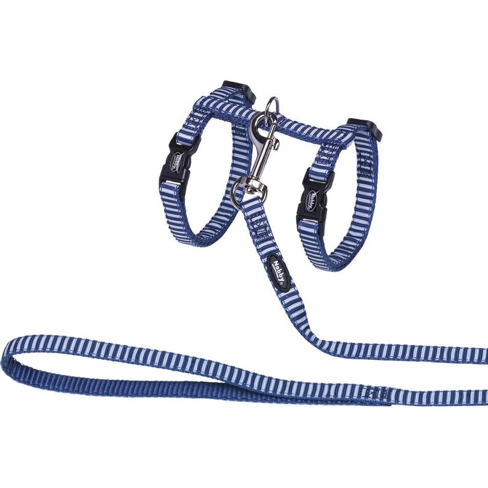 Nobby Katzengarnitur Marine Navy (Katze), Halsband + Leine