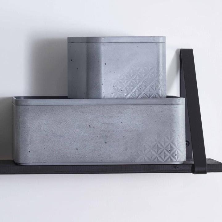 Immagine prodotto Curver Set di 3 BETON Box S con coperchio grigio chiaro (17 cm, 4 l, 3x)