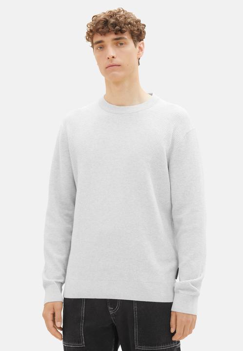 Actual product image Tom Tailor Pullover Knitted jumper plain-coloured with structure (XXL)