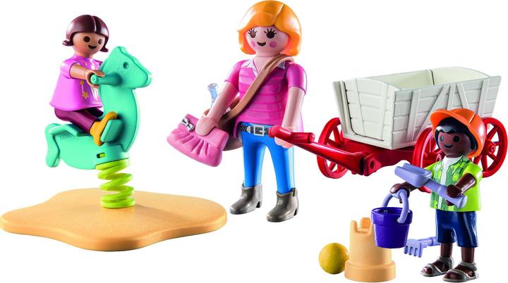 Actual product image Playmobil 71258 Starter Pack governess with handcart (71258, Playmobil City Life)