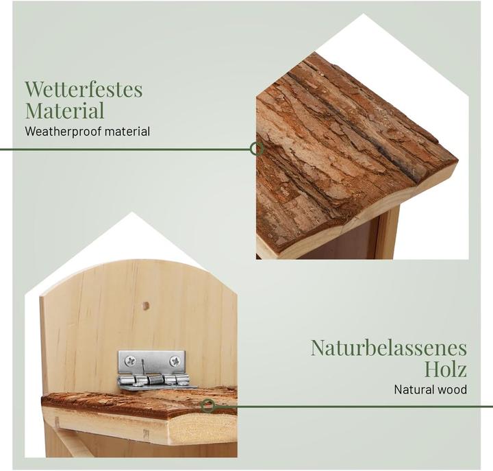 Produktbild Wildlife home Eichhörnchen Futterhaus mit Rindendach