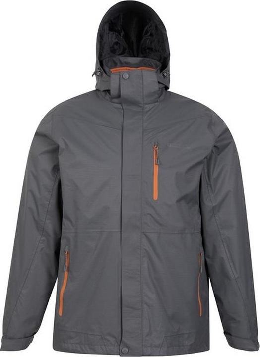 Actual product image Mountain Warehouse Mens Bracken Extreme 3 in 1 Waterproof Jacket (M)