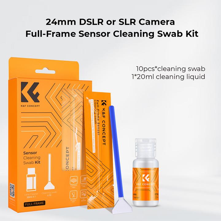 Produktbild K&F Concept 24mm DSLR or SLR Camera Full-Frame Sensor Cleaning Swab Kit