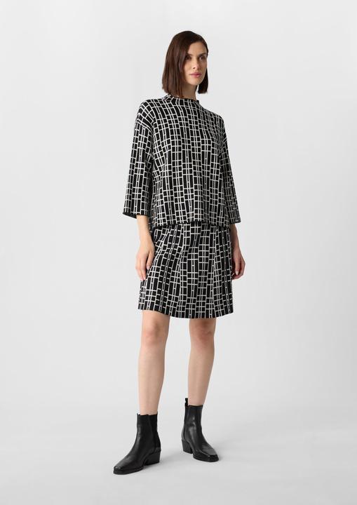 Produktbild Comma Rock Jacquard-Strickrock mit grafischem Muster (36)