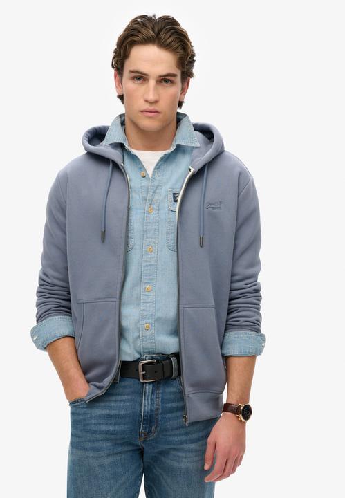 Produktbild Superdry Essential Logo Zip-Hoodie mit angerauter Innenseite (S)