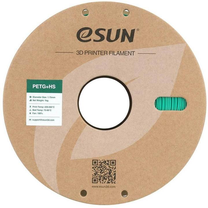 Actual product image eSUN EPETG+HS 1.75mm SOLID GREEN 1kg (PETG, 1.75 mm, 1000 g, Green)