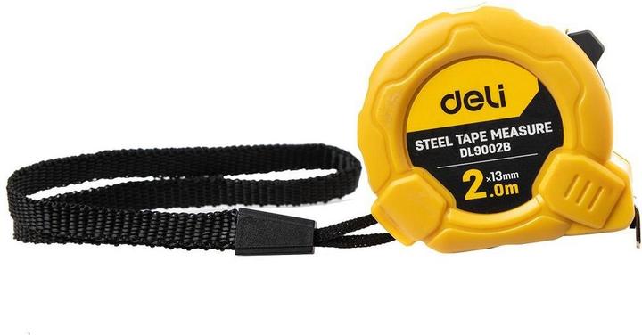 Actual product image Deli Tools Steel Measuring Tape 2m/13mm EDL9002B (yellow) (2 m)