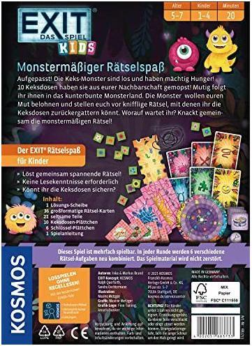Produktbild Kosmos Exit - Kids: Monstermässiger Rätselspass (Deutsch, 2 - 4 Spieler)
