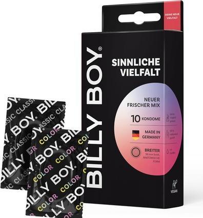 Produktbild Billyboy Billy Boy «Sinnliche Vielfalt» 10 gemischte Kondome im gefühlvollen Kondomsortiment (10 Stk.)