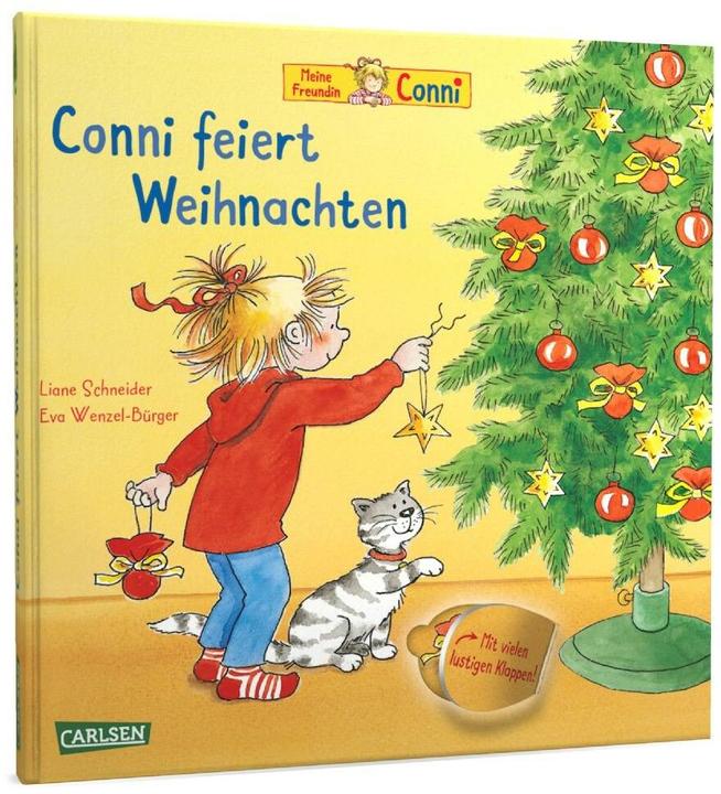 Actual product image Conni-Bilderbücher: Conni feiert Weihnachten (Pappenbuch mit Klappen) (German, Liane Tailor, 2018)