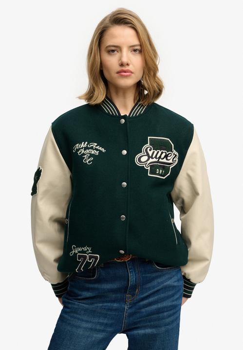 Actual product image Superdry Patched Varsity Bomber Jkt (L)
