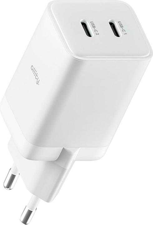 Produktbild Allity ATC-01-45WCC GaN PD QC charger 2x USB-C 45W white (45 W, 2 Ports)