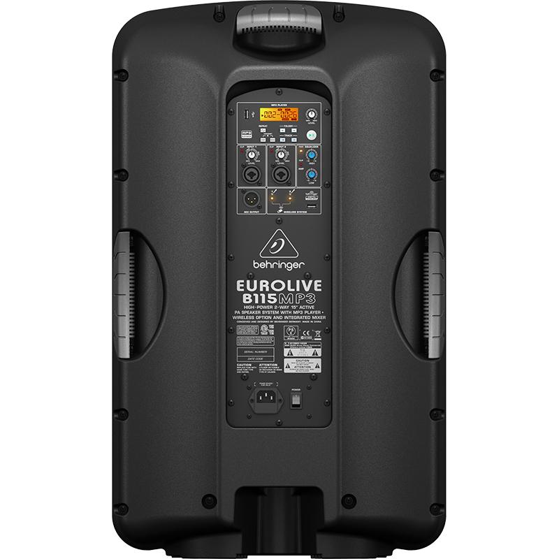 Thumbnail - Behringer Eurolive B115MP3 (Aktiv, 1x 500 W), PA Lautsprecher, Schwarz
