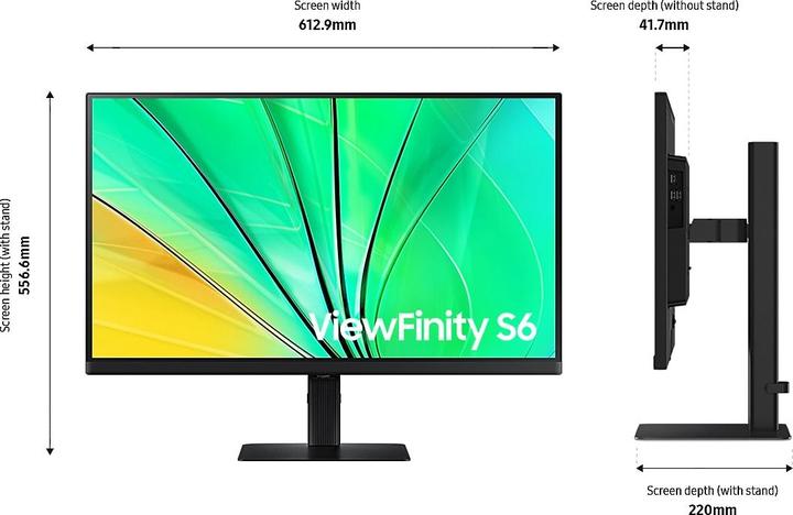 Image du produit Samsung ViewFinity S6 - S60D (2560 x 1440 pixels, 27")