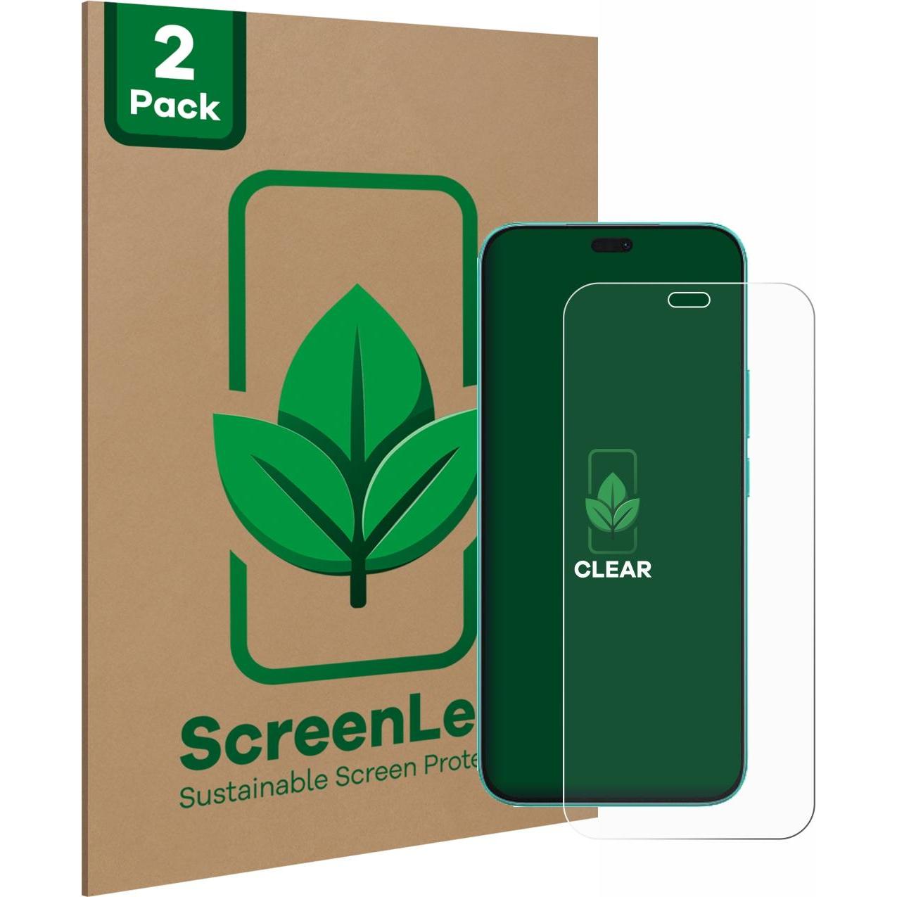 ScreenLeaf Schutzfolie nachhaltiger Displayschutz Display Schutz Folie Klar Transparent (2 Stück, Honor X8), Smartphone ...
