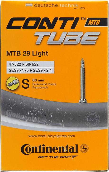 Actual product image Continental Vtt Light (Presta (SV), 29", 60 mm)