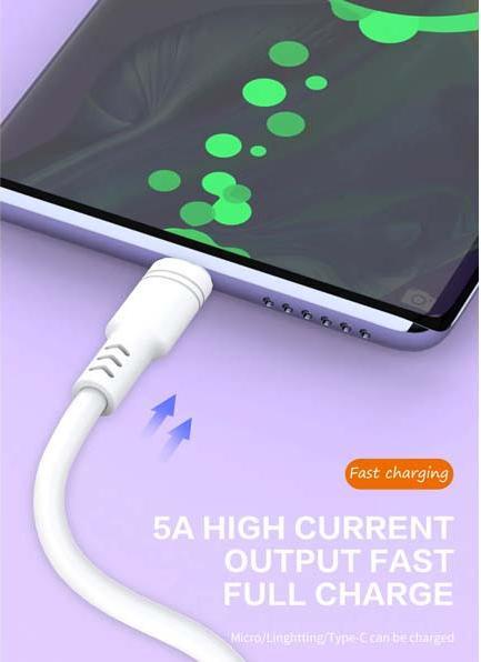 Immagine prodotto Abados Usb-Kabel Micro USB Weiss 30cm 5a Box (0.30 m)