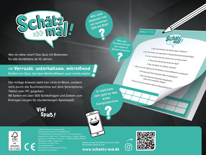 Produktbild Schätz mal! Schul Edition (Deutsch, 2 - 8 Spieler)