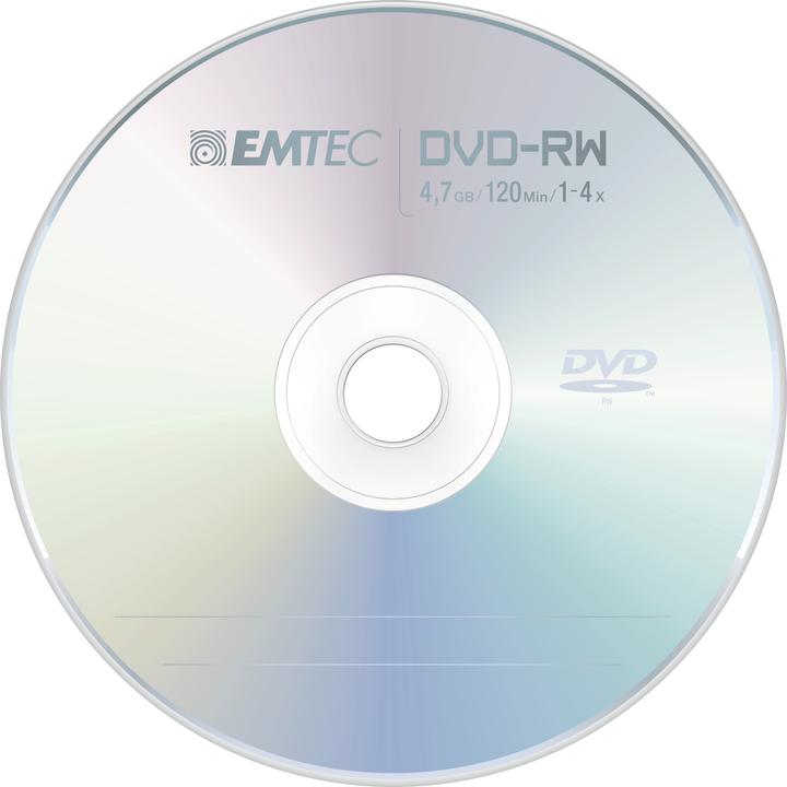 Productafbeelding Emtec DVD - RW 1 - 4x, 10 (10x)