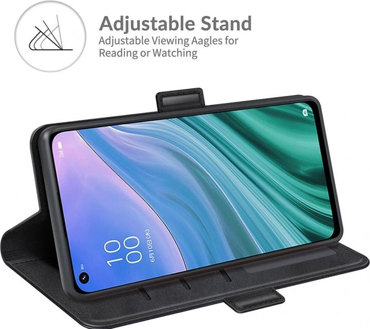 Productafbeelding Screenguard Oppo A74 5G CardLounge Lederen Hoesje (Oppo A74 5G)