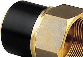 Actual product image Georg Fischer El-overg.muffe 50mm x 1 1/2 - PE100-SDR11-brass. Elgef Plus