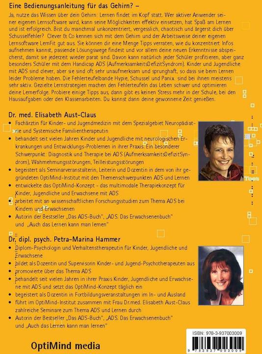 Valeurs nutritives et ingrédients ADS Topfit beim Lernen (Allemand, Elisabeth Aust-Claus, Marteau Petra-Marina, 2003)