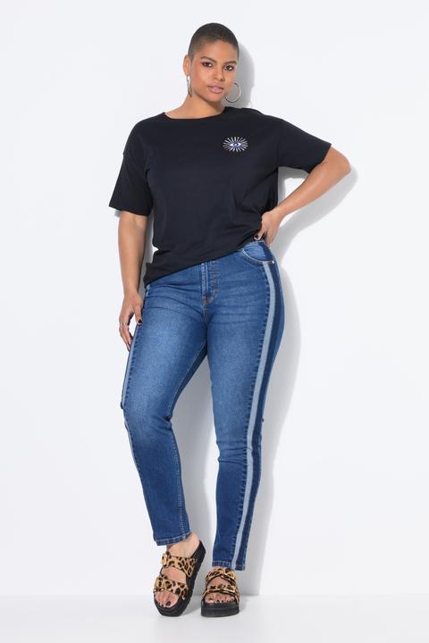 Immagine prodotto Studio Untold Mom jeans con doppie righe laterali e cinque tasche (46)