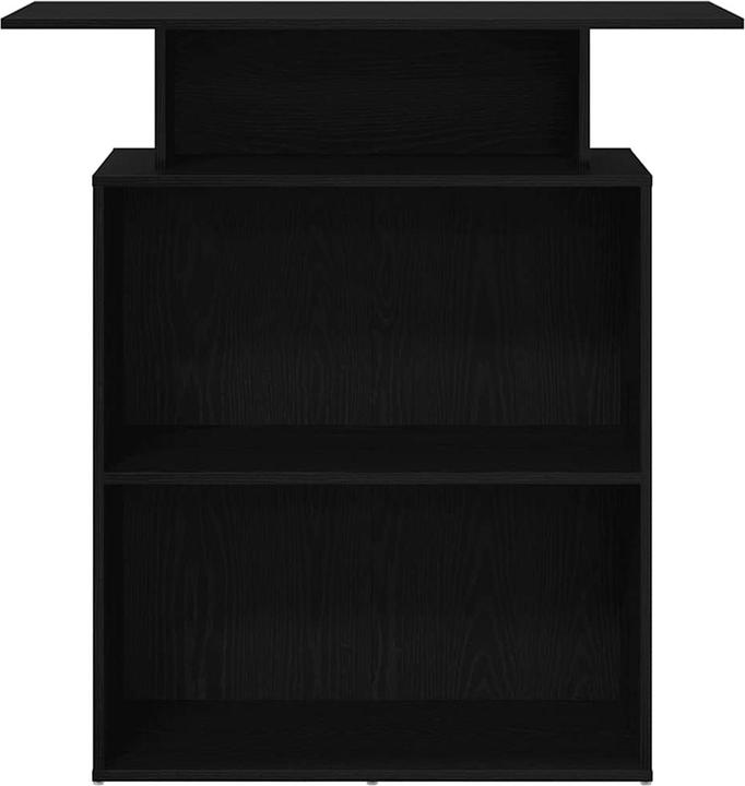 Produktbild vidaXL Empfangstheke Schwarz 100x40x104 cm Holzwerkstoff Empfangstresen