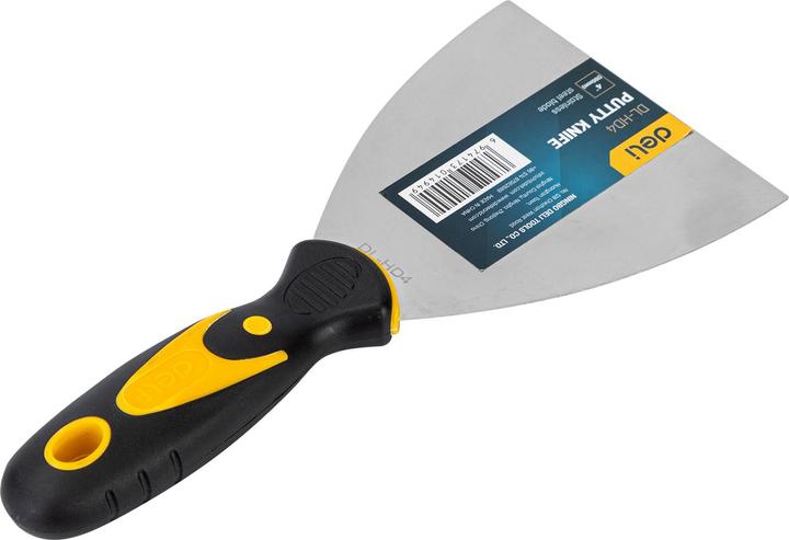 Actual product image Deli Tools Putty Trowel 4" EDL-HD4 (yellow) (10 cm)