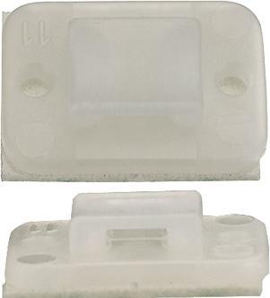 Actual product image HellermannTyton Self Adhesive Cable Tie Base, 8mm (Fixing loops, 32 mm, 100 pcs.)