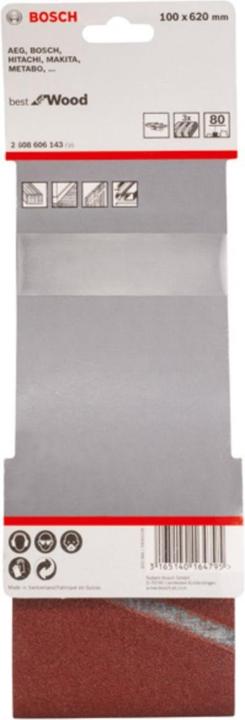 Produktbild Bosch Professional Zubehör PRO X440 Schleifband, 100 x 620 mm, G80 (80)