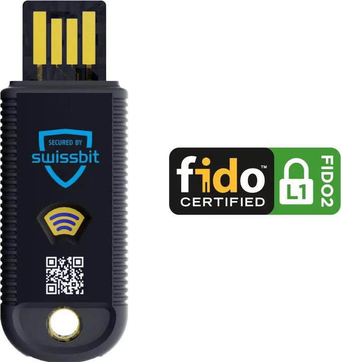 Swissbit iShield Key FIDO2 USB/NFC Retail - Systemsicherheitsschlüssel