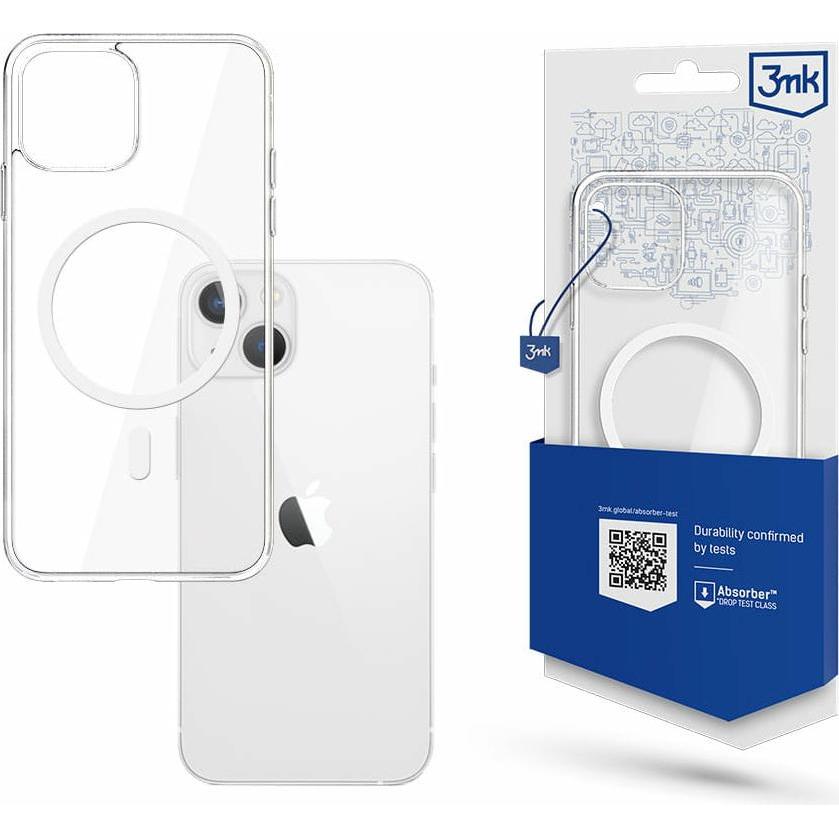 3MK MagCase iPhone 15 6.1" przezroczysty/clear kompatybilny z MagSafe (Apple iPhone 15), Smartphone Hülle, Transparent