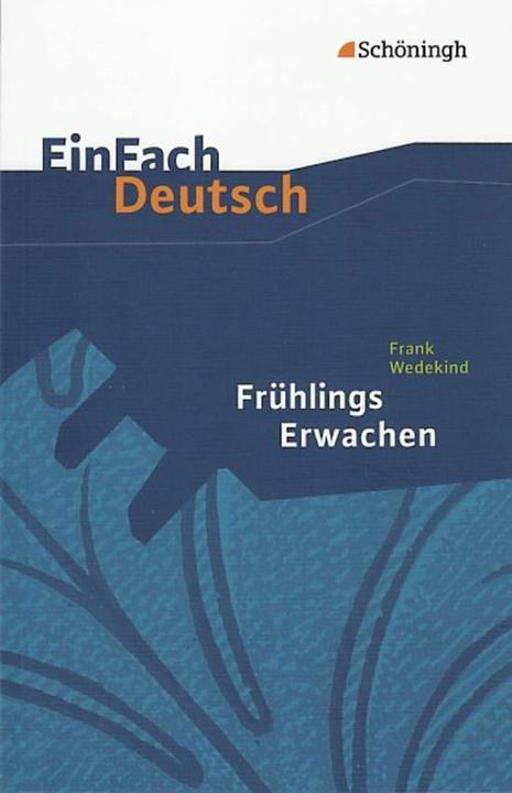 Produktbild Frank Wedekind: Frühlings Erwachen (Deutsch, Stefan Rogal, 1999)