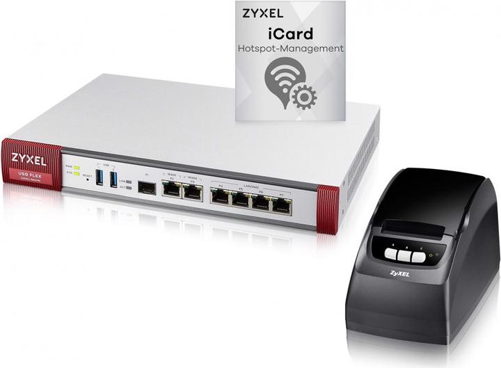 Zyxel Firewall USG FLEX 200 & Hotspot license and receipt printer