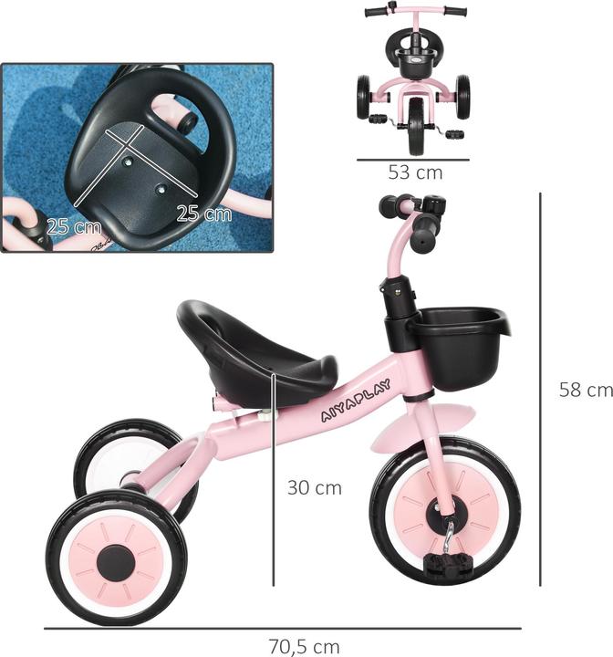 Produktbild Aiyaplay Dreirad mit Korb