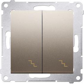 Kontakt DW6/2L.01/44, Taster + Schalter, Gold