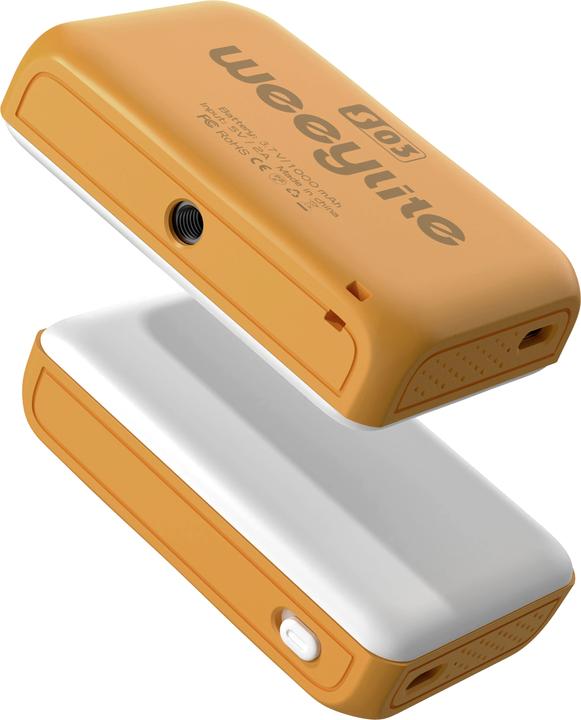 Actual product image Weeylite S03 portable pocket RGB Light Yellow (Video light)