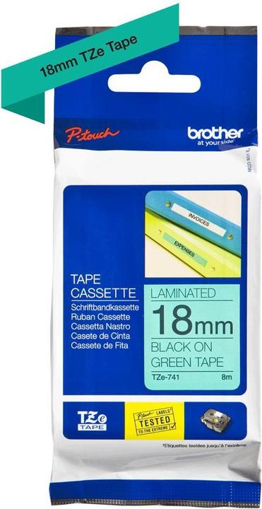 Produktbild Brother Tze-741 (1.80 cm, Grün)