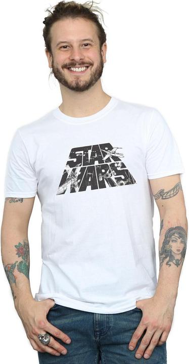 Produktbild Star Wars Logo Space Sketch TShirt (XXL)