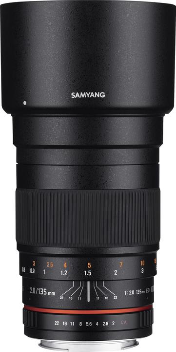 Image du produit Samyang MF 135mm f/2.0 Pentax K (Pentax K, APS-C / DX, Plein format)