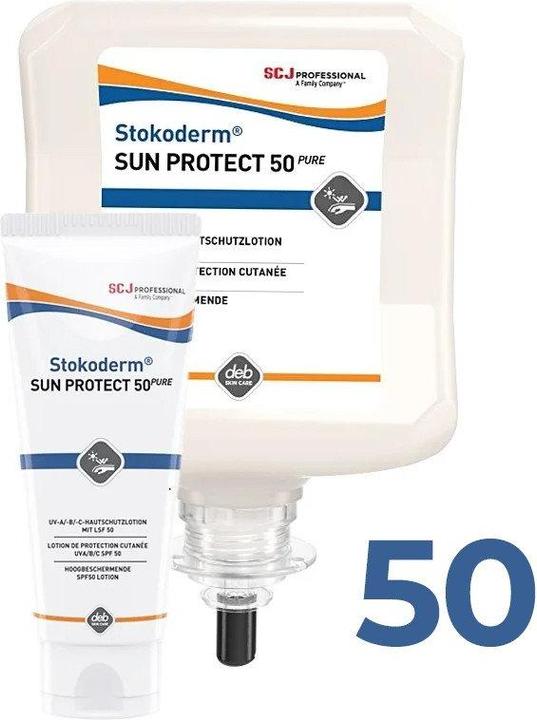 Produktbild Stoko UV-Hautschutzcreme derm Sun Protect 50 PURE (Sonnencreme, SPF 50, 1000 ml, 1060 g)