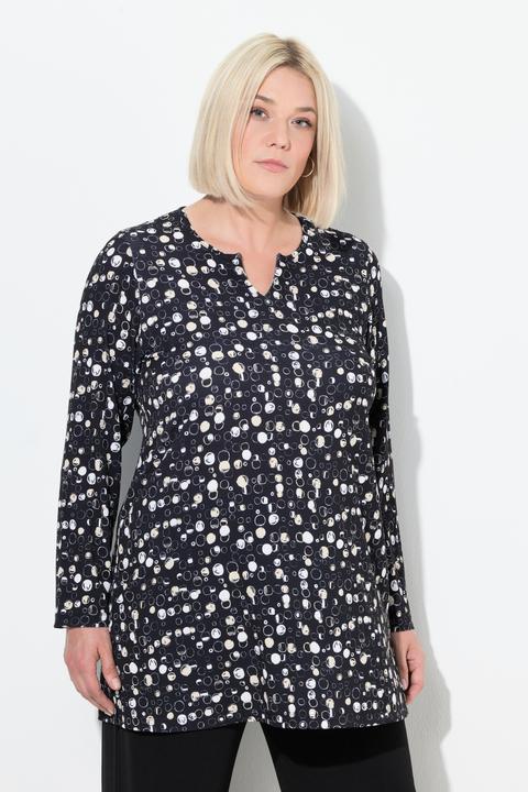 Immagine prodotto Ulla Popken Maglia dal taglio lungo e svasato con scollo a tunica e maniche lunghe (62)