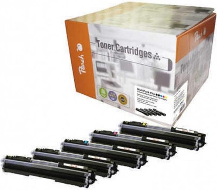 Produktbild Peach Toner HP CE31A-Serie Multipack Plus (BK, C, M, Y)