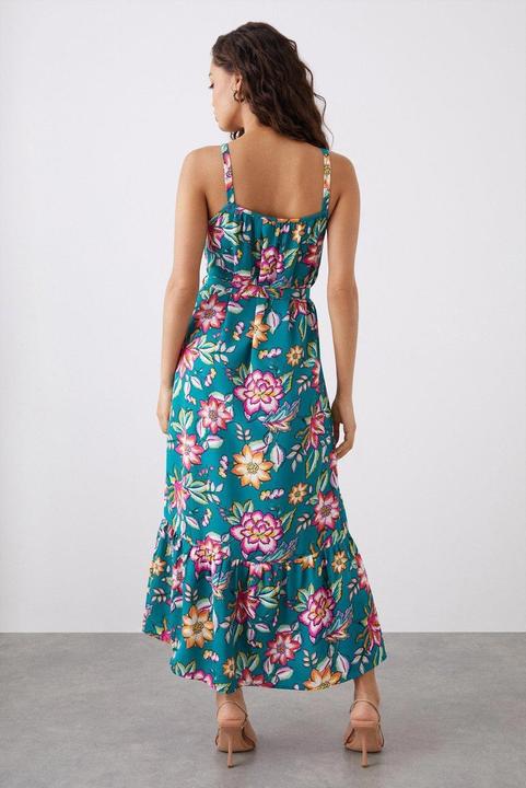 Actual product image Dorothy Perkins Womens/Ladies Floral Tiered Petite Midi Dress (34)