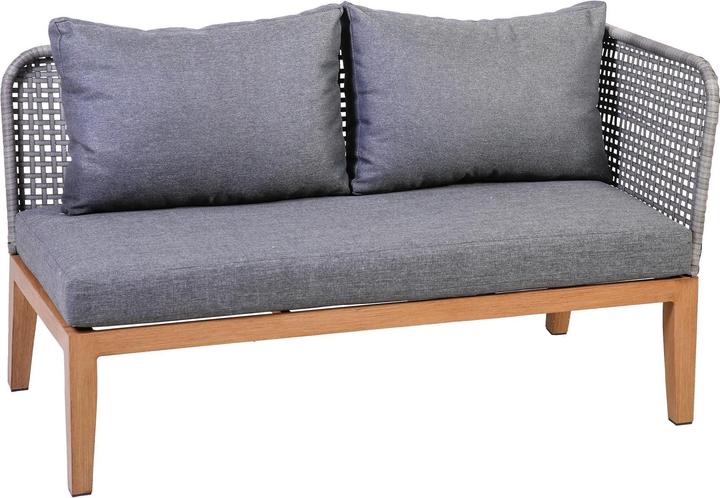 Image du produit Greemotion Set de salon Jana, marron/gris, 3 places assises